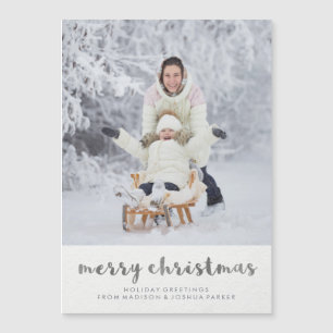 Silver minimalist kerstfoto