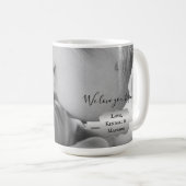 Silver Minimalist Photo Moederdag Coffee Mok (Voorkant rechts)