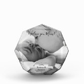 Silver Minimalist Photo Moederdag Fotoblokken (Voorkant)