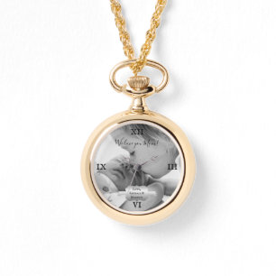 Silver Minimalist Photo Moederdag Watch Horloge