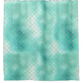 Silver Mint Mermaid Douchegordijn (Voorkant)