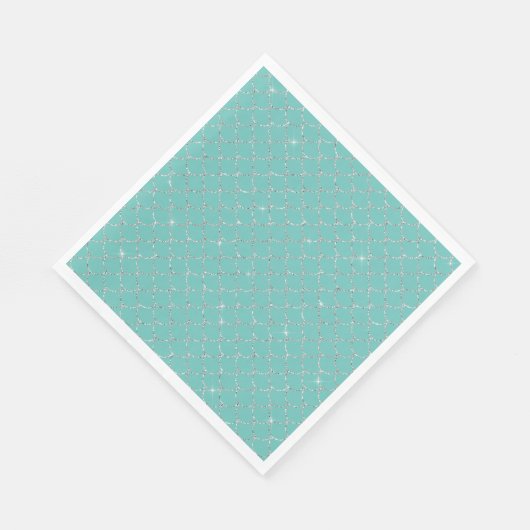 Silver Mint Mermaid Servet (Hoek)