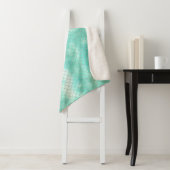 Silver Mint Mermaid Sherpa Deken (In situ)