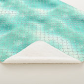 Silver Mint Mermaid Sherpa Deken (3/4)