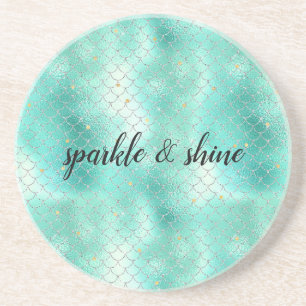 Silver Mint Mermaid Zandsteen Onderzetter