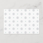 Silver & Mint Winter Wonderland Boeken voor Baby Informatiekaartje (Achterkant)