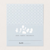 Silver Mist Eucalyptus Branch Huwelijksescorte Kaart (Buitenkant ongevouwen)