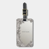 Silver  Modern Bagagelabel (Voorkant verticaal)