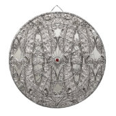 Silver Modern Dartboard Dartbord (Voorkant)