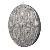 Silver  Modern Dartboard Dartbord (Voorkant Rechts)