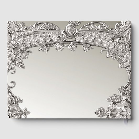 Silver Modern gastenboek (Achterkant)