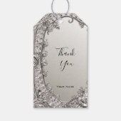 Silver  Modern Gift Label Cadeaulabel (Voorkant)
