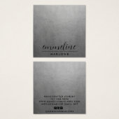 Silver Modern Minimal Oorbel Sieraden Display Kaar Vierkante Visitekaartjes (Voorkant /achterkant)