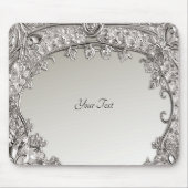 Silver  Modern Mousepad Muismat (Voorkant)