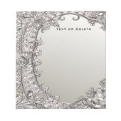 Silver  Modern Notitieblok (Voorkant)