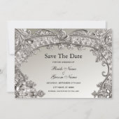 Silver Modern Save the Date (Voorkant)