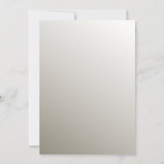 Silver  Modern Verloving Invitation Kaart (Achterkant)