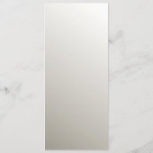 Silver  Modern Wedding Menu (Achterkant)