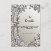 Silver  moderne detailbehuizing Kaart (Voorkant)