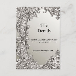 Silver moderne detailbehuizing Kaart