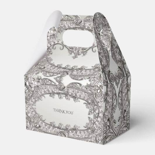 Silver  moderne gunstbox bedankdoosjes (Achterkant)