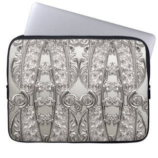 Silver moderne laptophoes laptop sleeve