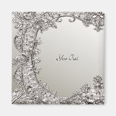 Silver  Moderne magneet (Voorkant)