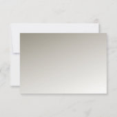 Silver moderne RSVP-kaart RSVP Kaartje (Achterkant)