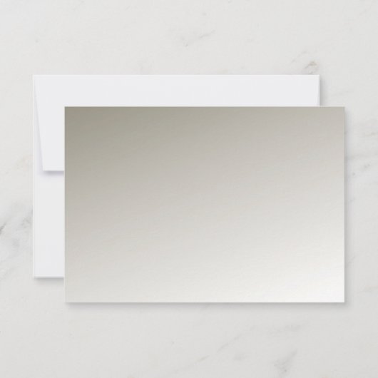 Silver moderne RSVP-kaart RSVP Kaartje (Achterkant)