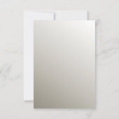 Silver  moderne RSVP-kaart RSVP Kaartje (Achterkant)