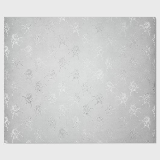 Silver Monochromatic Fairy Grey Club van Unicorn Cadeaupapier (Vlak)