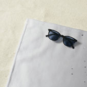 Silver Monogram Glitter Sparkle Girly Script Strandlaken (In situ)