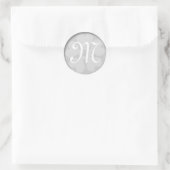 Silver Monogram Sticker (Tas)