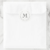 Silver Monogram Sticker (Tas)