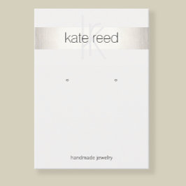 Silver Monogram Veroorbaar Visitekaartje