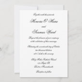 Silver Monogrammed Celtic Wedding Uitnodiging (Achterkant)