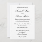 Silver Monogrammed Celtic Wedding Uitnodiging (Achterkant)