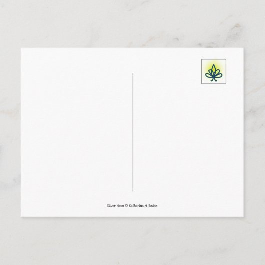 Silver Moon Floats Over Red Sea Briefkaart (Achterkant)