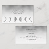Silver Moon Modern Psychisch Medium Visitekaartje (Voorkant / Achterkant)