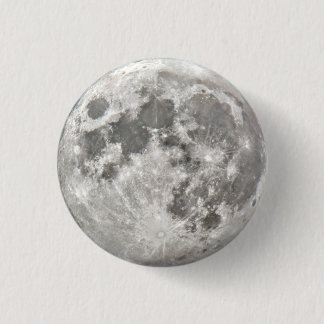 Silver Moon Round Ronde Button 3,2 Cm