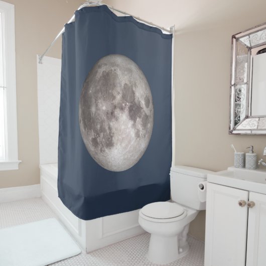 SILVER MOON Shower Curtain Douchegordijn (In situ)