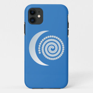 Silver Moon Spiral Case-Mate iPhone Case