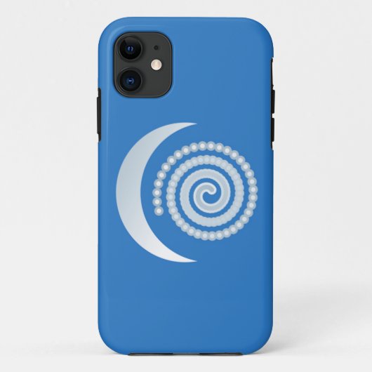 Silver Moon Spiral Case-Mate iPhone Case (Achterkant)