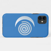 Silver Moon Spiral Case-Mate iPhone Case (Achterkant (horizontaal))