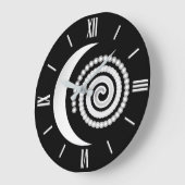 Silver Moon Spiral Grote Klok (Hoek)