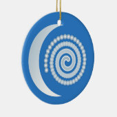 Silver Moon Spiral Keramisch Ornament (Rechts)