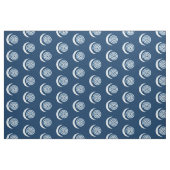 Silver Moon Spiral op donkerblauw Stof (Fat Quarter)