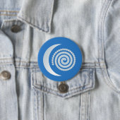 Silver Moon Spiral Ronde Button 7,6 Cm (In situ)