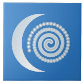 Silver Moon Spiral Tegeltje (Voorkant)