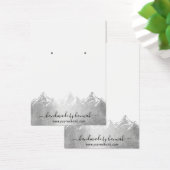 Silver Mountains Skyline Handmade Earning Display Visitekaartje (Bureau)